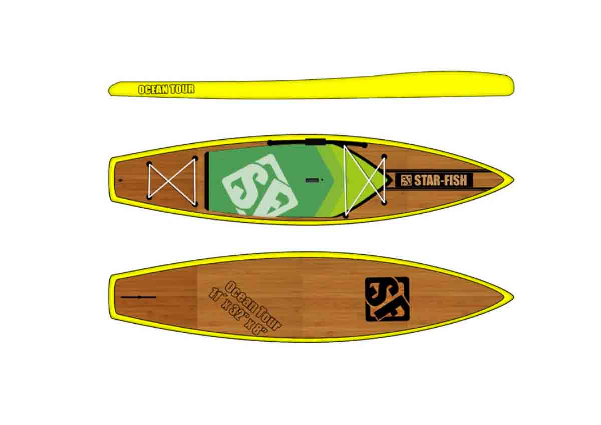 Star-Fish Ocean Tour - Tabla Paddle Surf Rígida Touring - SUP Touring